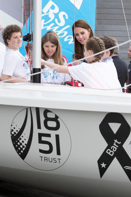 HRH meets with young people from the Portsmouth Sailing Project photo copyright Lloyd Images / Ben Ainslie Racing taken at 