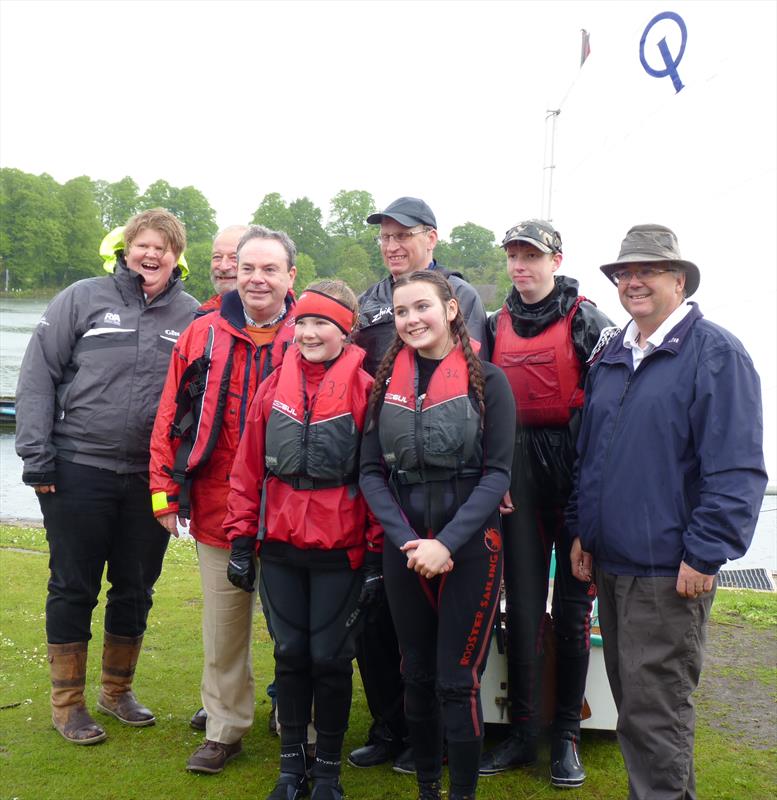 Wrexham MP Ian Lucas tried his hand at sailing to help Push the Boat Out in North Wales photo copyright Hamish Stuart taken at Gresford Sailing Club