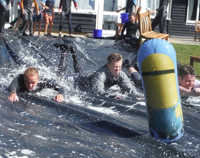 Waterslide fun at Chichester Yacht Club Dinghy Week - photo © CYC