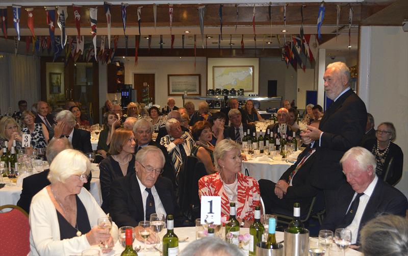 Sir Robin Knox-Johnston regaling guests at the 'Departure' dinner held at the Royal Western YC in honour of Sir Francis Chichester - photo © Barry Pickthall / PPL
