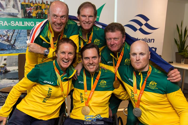 Australian Paralympic Sailors return home to Sydney photo copyright Beau Outteridge / Australian Sailing taken at Cruising Yacht Club of Australia