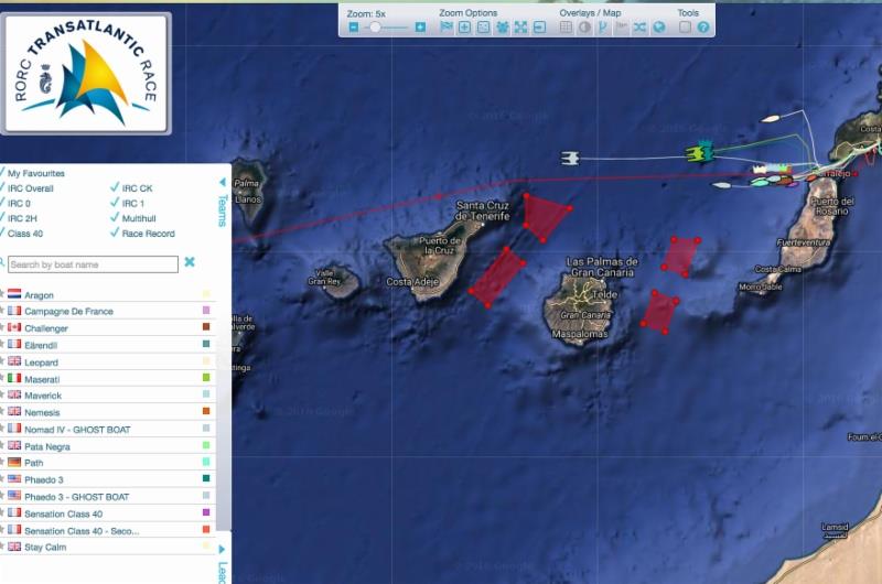 RORC Transatlantic Race tracking - photo © RORC / James Mitchell