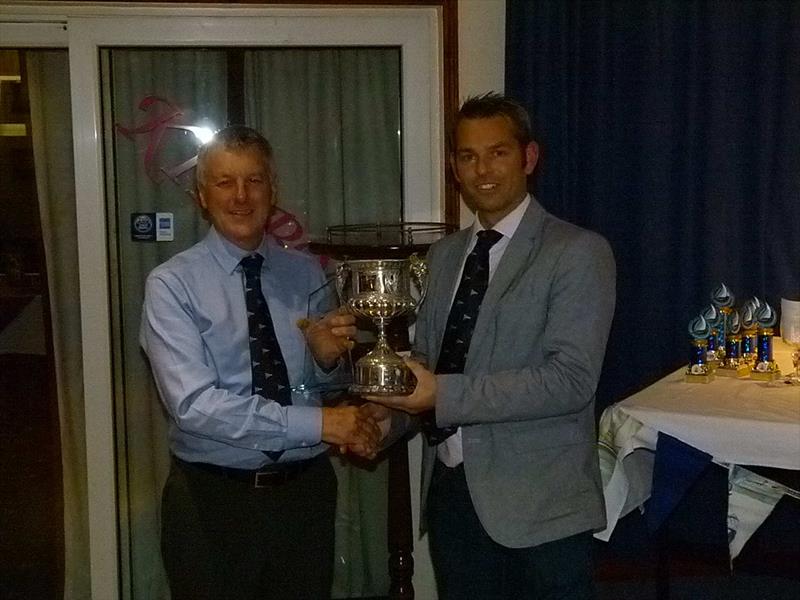 Jack Mann, Best Overall Helm with Steve Roberts at the Torpoint Mosquito dinghy prize giving photo copyright Keith Watts taken at Torpoint Mosquito Sailing Club