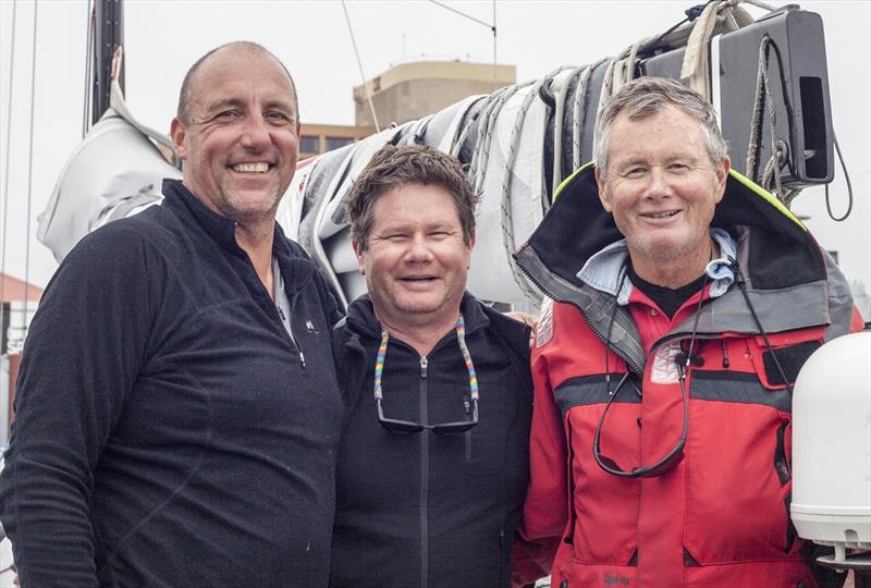 James Permezel, Drew Taylor and Bruce Taylor in the Rolex Sydney Hobart Yacht Race photo copyright Kurt Arrigo / Rolex taken at Cruising Yacht Club of Australia