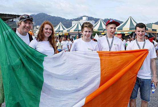 Irish team at the 2015 Youth Worlds photo copyright Christophe Launay taken at 
