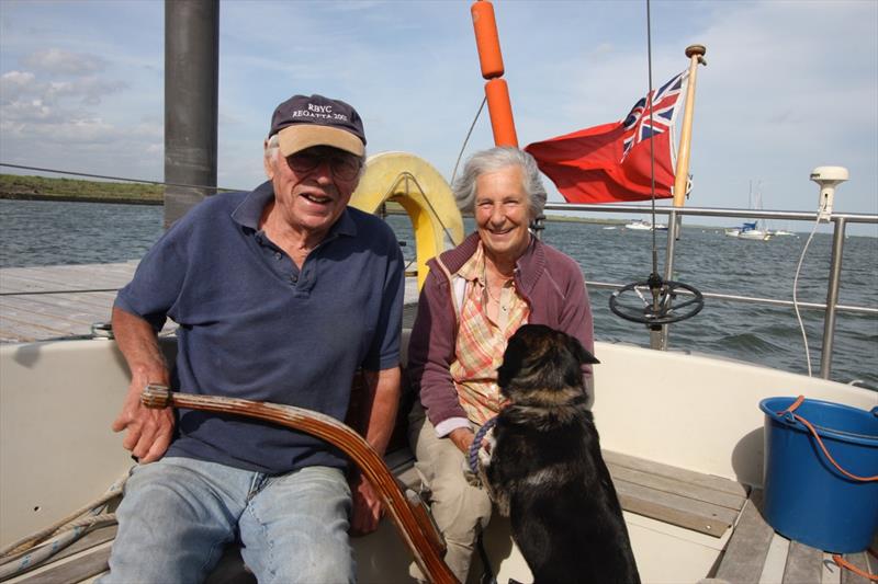 Mike and his wife Kath near their home at Fambridge, Essex photo copyright Peyton family taken at 