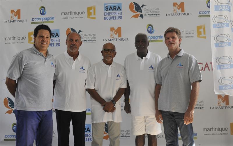 Round Martinique Regatta (l-r) Claude Granel, Philippe Volny-Anne, Alain Vaïti, Jean Trudo, Jean-Michel Figueres photo copyright RMR / Robert Charlotte taken at 