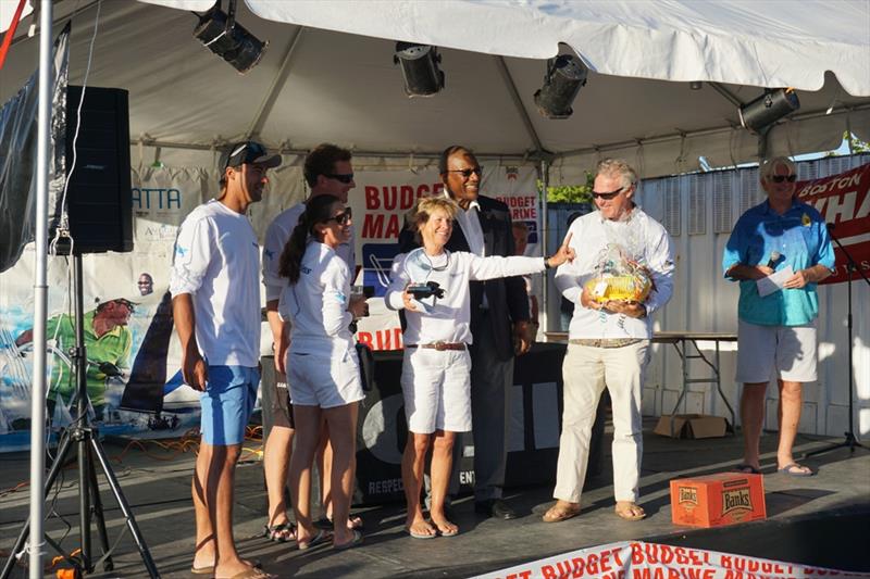 2017 Jolly Harbour Yacht Club Valentine's Regatta prize giving photo copyright JHYC taken at Jolly Harbour Yacht Club