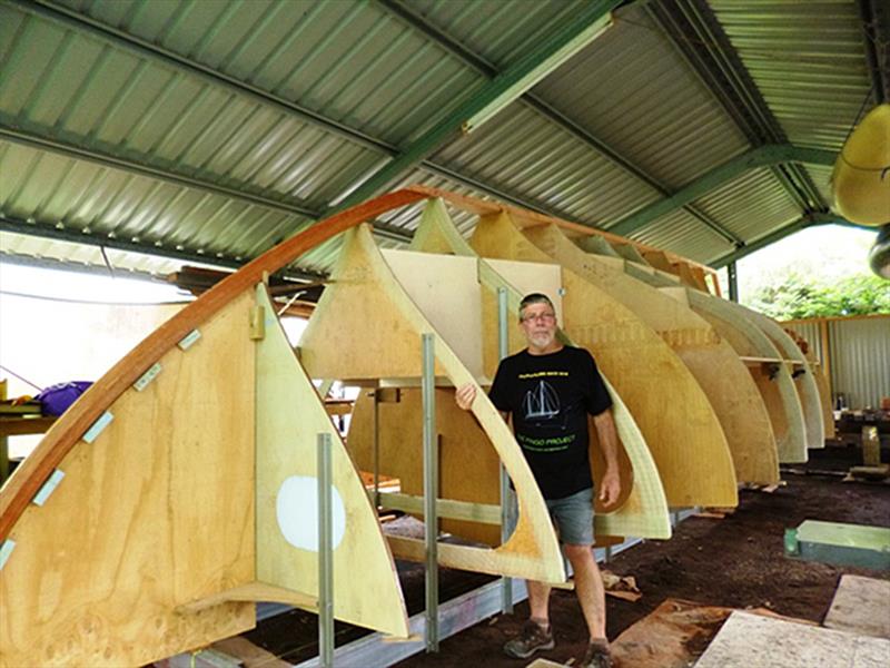 Mike Smith is building a replica of Sir Robin Knox-Johnston's Suhaili to compete in the Golden Globe Race - photo © Mike Smith