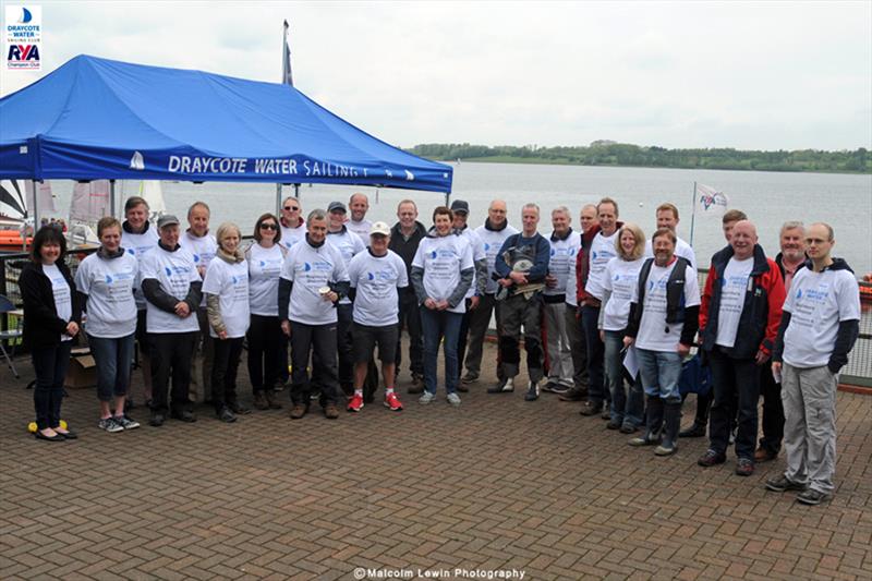 Club members ready to welcome visitors at the Draycote Water Sailing Club Open Day photo copyright Malcolm Lewin / www.malcolmlewinphotography.zenfolio.com/sail taken at Draycote Water Sailing Club