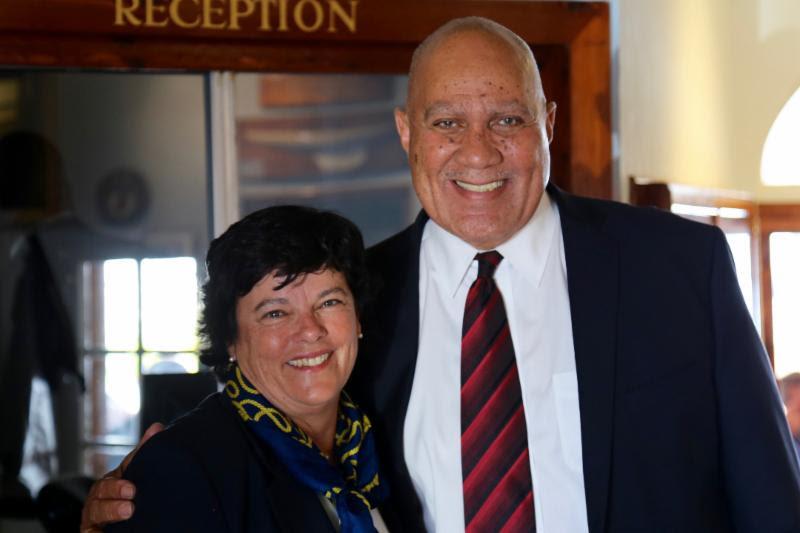 RBYC Commodore, Leatrice Oatley and Kenneth Bascome, Member of Parliament photo copyright Tom Clarke taken at Royal Bermuda Yacht Club