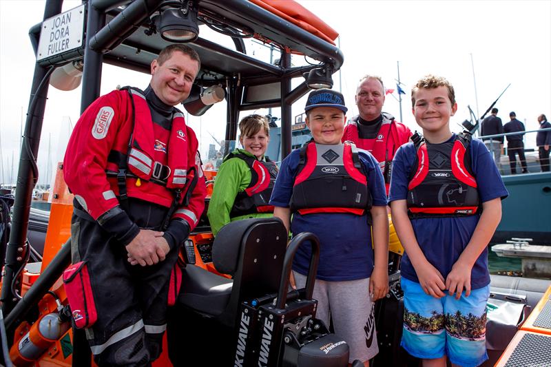 Visitors to Gosport Marine Festival with the GAFIRS crew photo copyright Gosport Marine Festival taken at 