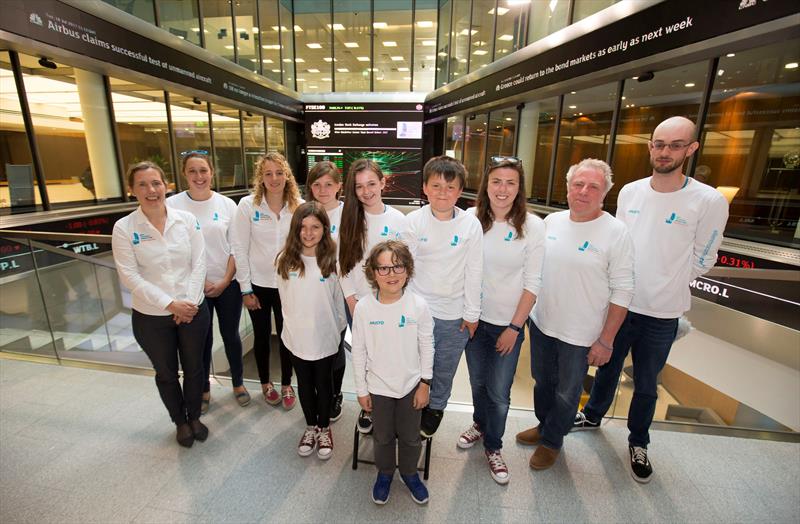 Young people from the Ellen MacArthur Cancer Trust opened the London Stock Exchange this morning photo copyright onEdition taken at 