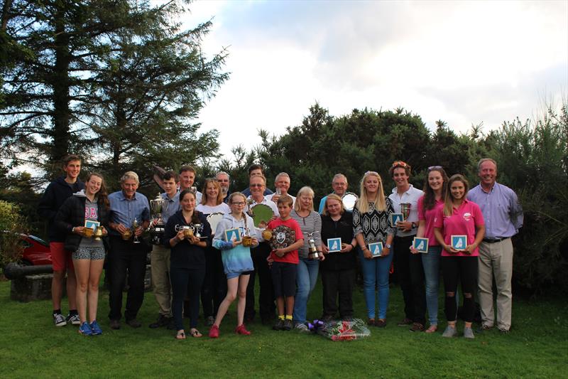 Prize winners show off their trophies at Solway YC Kippford Week photo copyright Beatrice Overend taken at Solway Yacht Club