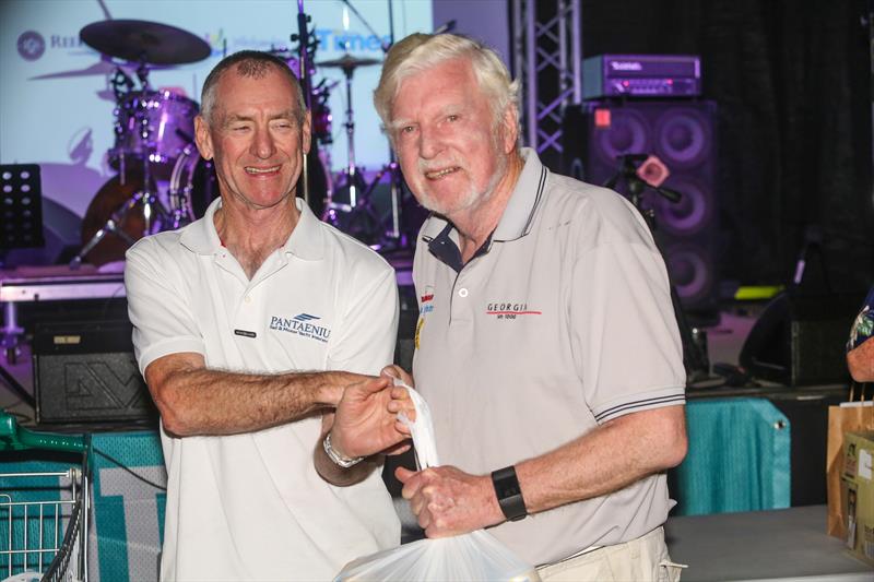 John Williams (right) was awarded the Boss Hog Trophy at Airlie Beach Race Week 2017 photo copyright Vampp Photography taken at Whitsunday Sailing Club