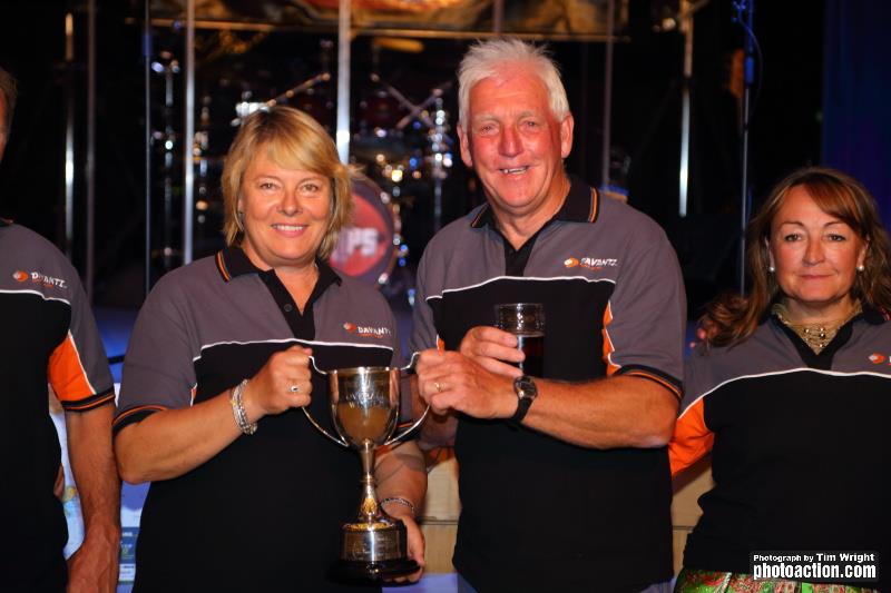 Marie-Claude & Paul Heys at the Landsail Tyres J-Cup in Partnership with B&G prize giving photo copyright Tim Wright / www.photoaction.com taken at Royal Torbay Yacht Club