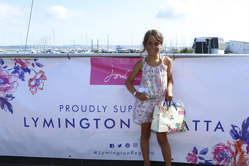 Natasha Hough wins the Corrigan Cup at the Royal Lymington Yacht Club Junior Regatta photo copyright Justin Parry taken at Royal Lymington Yacht Club