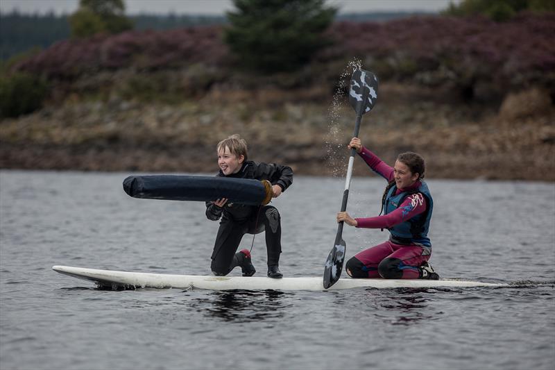 Archie Nixey-Godfrey and Fay Tomlin during the August Bank Holiday weekend at Kielder Water - photo © Andrew Godfrey