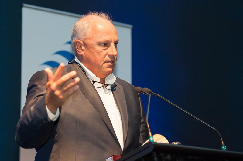 Iain Murray during the 2014 Australian Sailing Awards photo copyright Richard Wearne taken at Australian Sailing