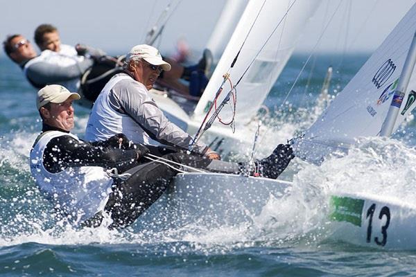 Iain Murray & Andrew Palfrey racing in the Star class in 2008 photo copyright Fred Elliott taken at Australian Sailing