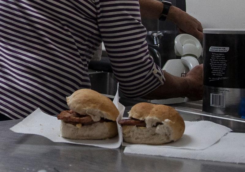 Bacon butties at the Dalgety Bay SC Annual Regatta photo copyright Ruby Rennie taken at Dalgety Bay Sailing Club