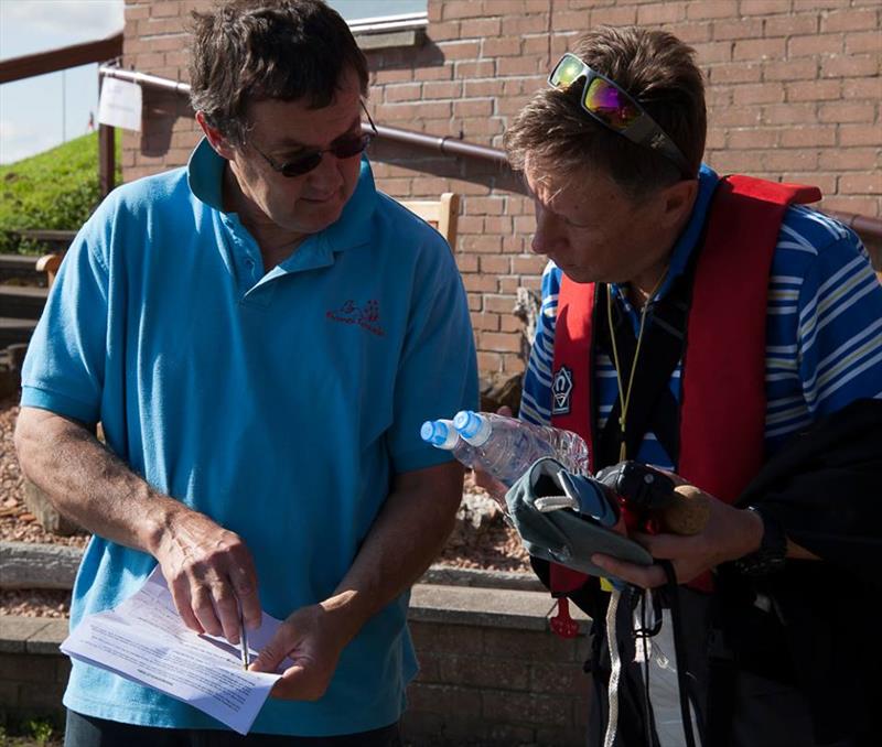 Regatta manager at the Dalgety Bay SC Annual Regatta photo copyright Ruby Rennie taken at Dalgety Bay Sailing Club