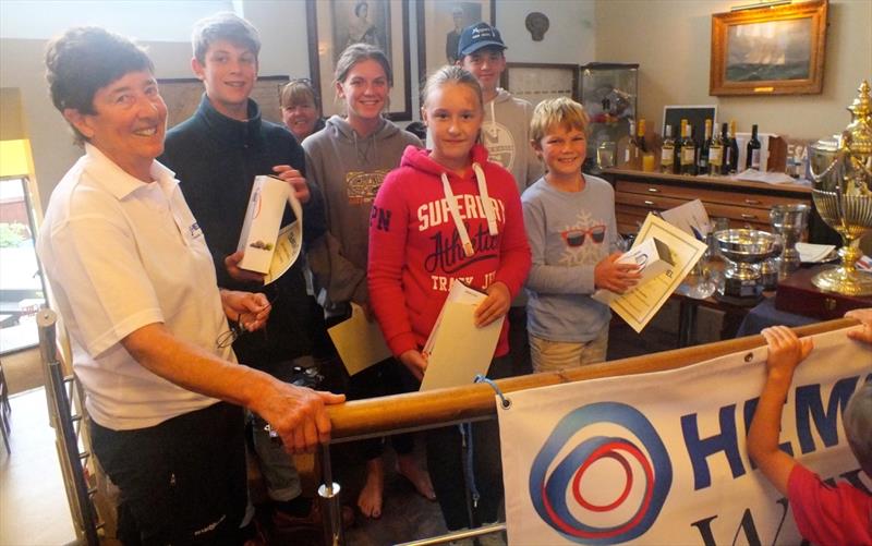 Prizes for under 18 competitors during the 2017 Hempel Weymouth Yacht Regatta photo copyright John Arnold taken at Royal Dorset Yacht Club