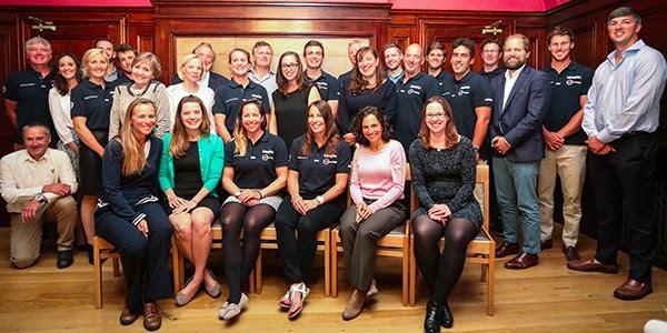 Scientists, sailors, and staff members of the Cambridge Institute for Sustainable Learning gathered for dinner at Jesus College in the West Court Dining Room photo copyright 11th Hour Racing taken at 