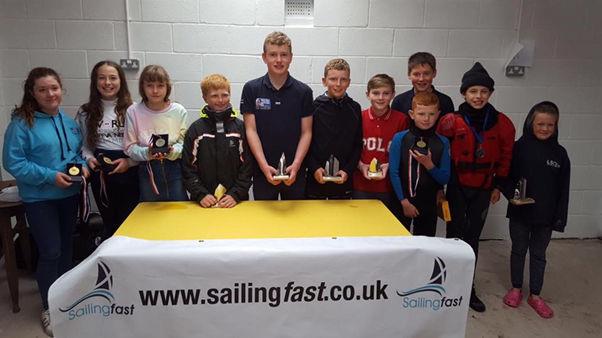 Prize winners in the SailingFast Scottish Travellers event at Annandale photo copyright Helen James taken at Annandale Sailing Club