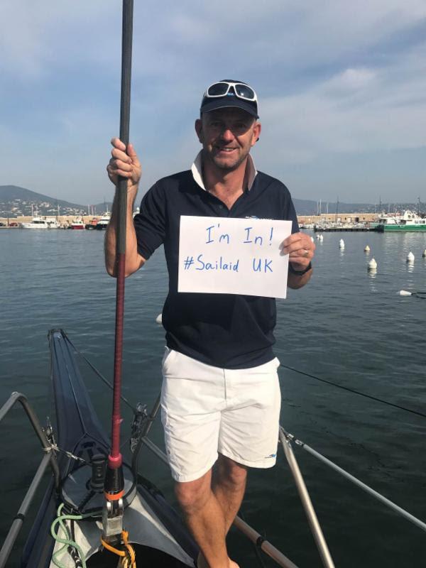 Ian Walker gives his thumbs up to Sail Aid UK photo copyright Sail Aid UK taken at 