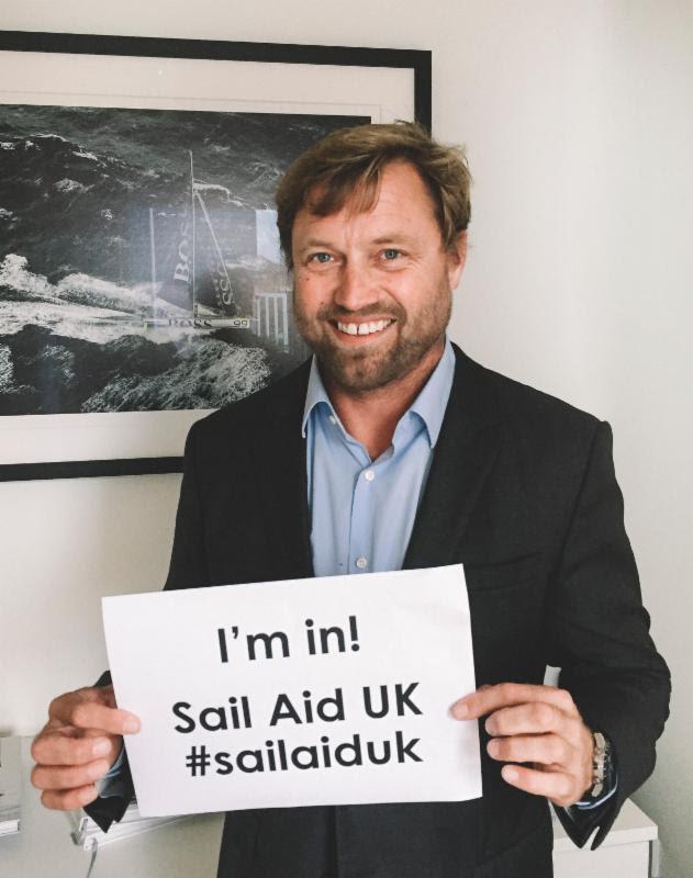 Alex Thomson's in! photo copyright Sail Aid UK taken at 