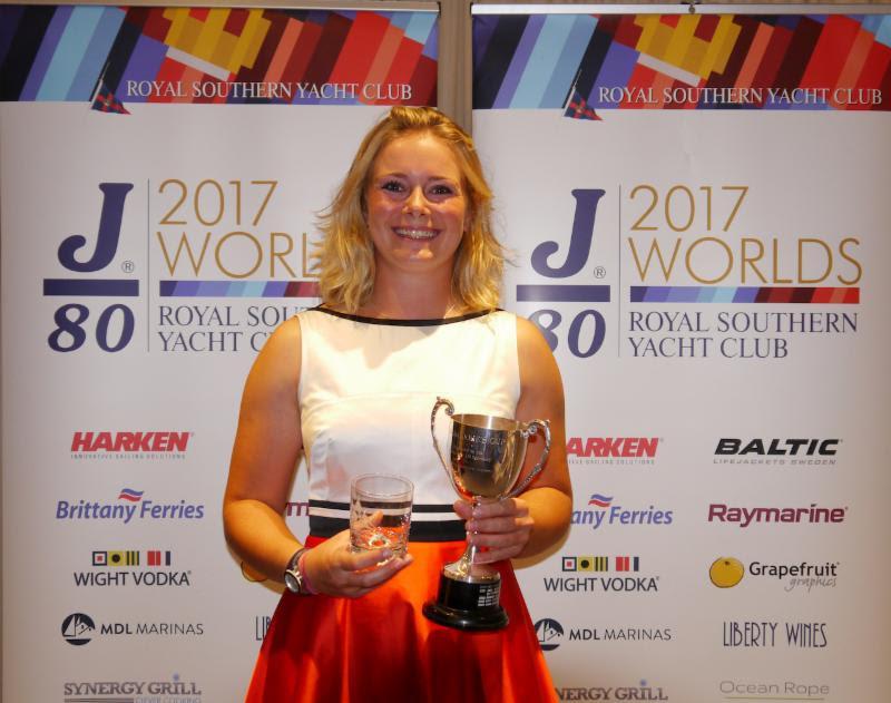 A delighted Annabel Vose was awarded The Commodore's Cup at the RSmYC Prizegiving ceremony photo copyright Graham Nixon taken at Royal Southern Yacht Club