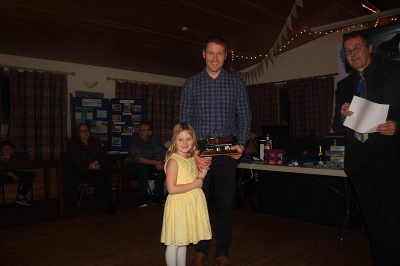 Pete Taylor wins the Burnside trophy during the Dalgety Bay SC Celebration of 2017 photo copyright Ruby Panter taken at Dalgety Bay Sailing Club
