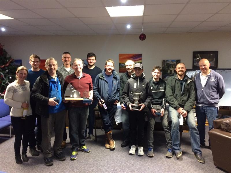 Leigh & Lowton SC New Year's Day Pursuit prize giving photo copyright Tim Yeates taken at Leigh & Lowton Sailing Club