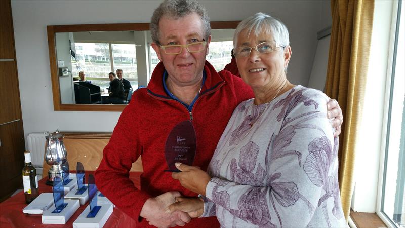 Neil Colin (DMYC), 3rd place helm, Fast PY Fleet with Valerie Kinnear in the 47th Dun Laoghaire Frostbites - photo © Frank Miller