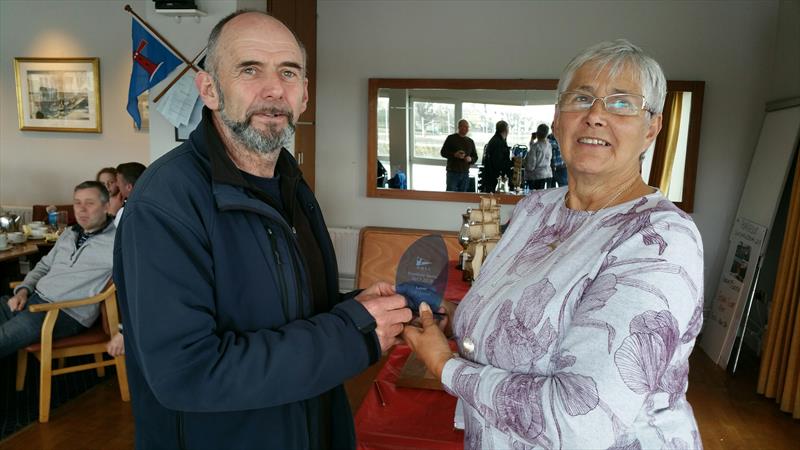 Sean Flanagan (Royal St George YC) 3rd placed Laser in the 47th Dun Laoghaire Frostbites - photo © Frank Miller