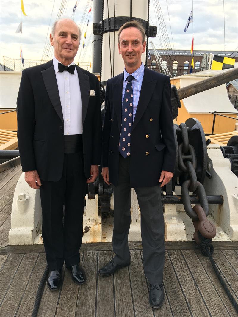 Mervyn Wheatley and Cunard's Captain Wells photo copyright Cunard taken at 
