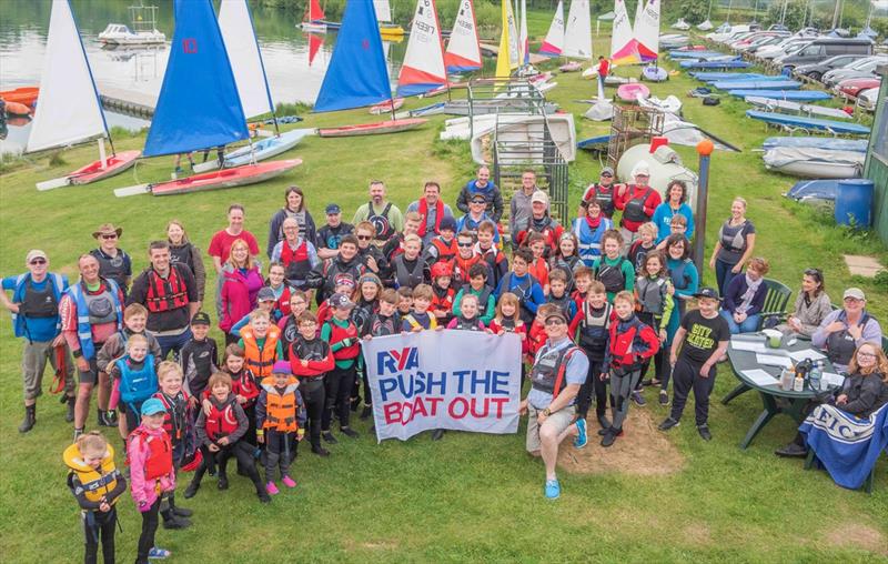 220 newcomers get out on the water during the Notts County Push the Boat Out Day photo copyright David Eberlin taken at Notts County Sailing Club