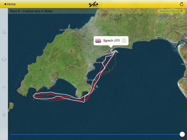 Irish Sea Offshore Racing Association Race 6 tracking photo copyright YB Tracking taken at 
