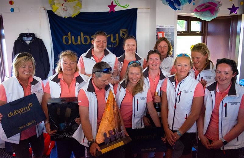 The winning team in the Dubarry Women's Open Keelboat Championship 2018 photo copyright Chris Jones taken at Hamble River Sailing Club