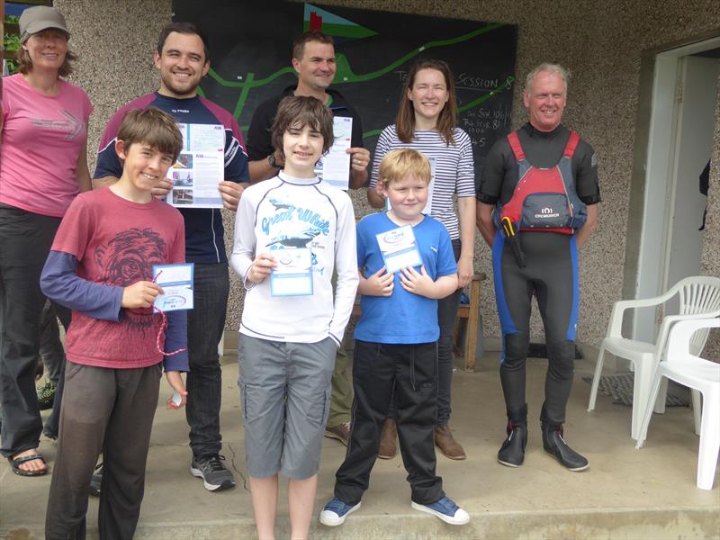 Successful candidates at Perth SC being presented with their RYA certificates  photo copyright Bob Watson taken at Perth Sailing Club