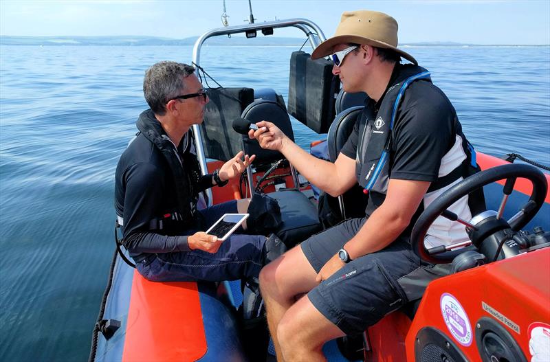 Ian Roman (left) talks to Mark Jardine - photo © Joe Hall