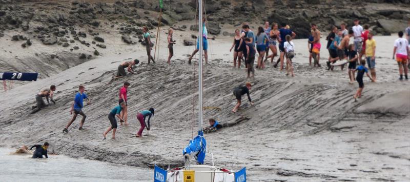 Mudlarks slide at Solway Yacht Club Cadet Week - photo © Becky Davison