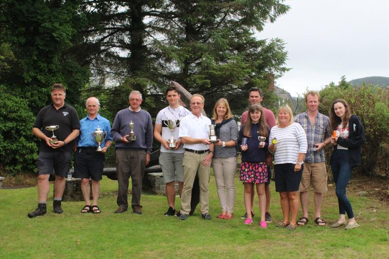 Trophy winners at Solway YC Kippford Week photo copyright David Overend taken at Solway Yacht Club