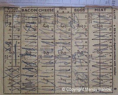 Depending on your age, status and what work you did, your ration book was your route to most of the essential foodstuffs photo copyright Mandy Barrow taken at 