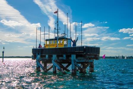 The Royal Lymington Yacht Club Starting Platform photo copyright RLymYC taken at Royal Lymington Yacht Club