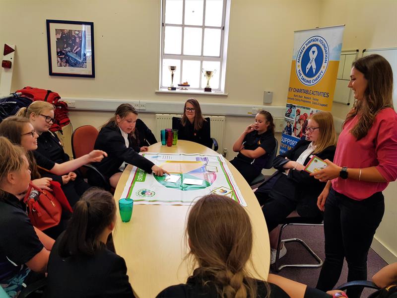 Students learning about how to choose a balanced meal as part of the ASF Sailfit programme photo copyright ASF taken at 