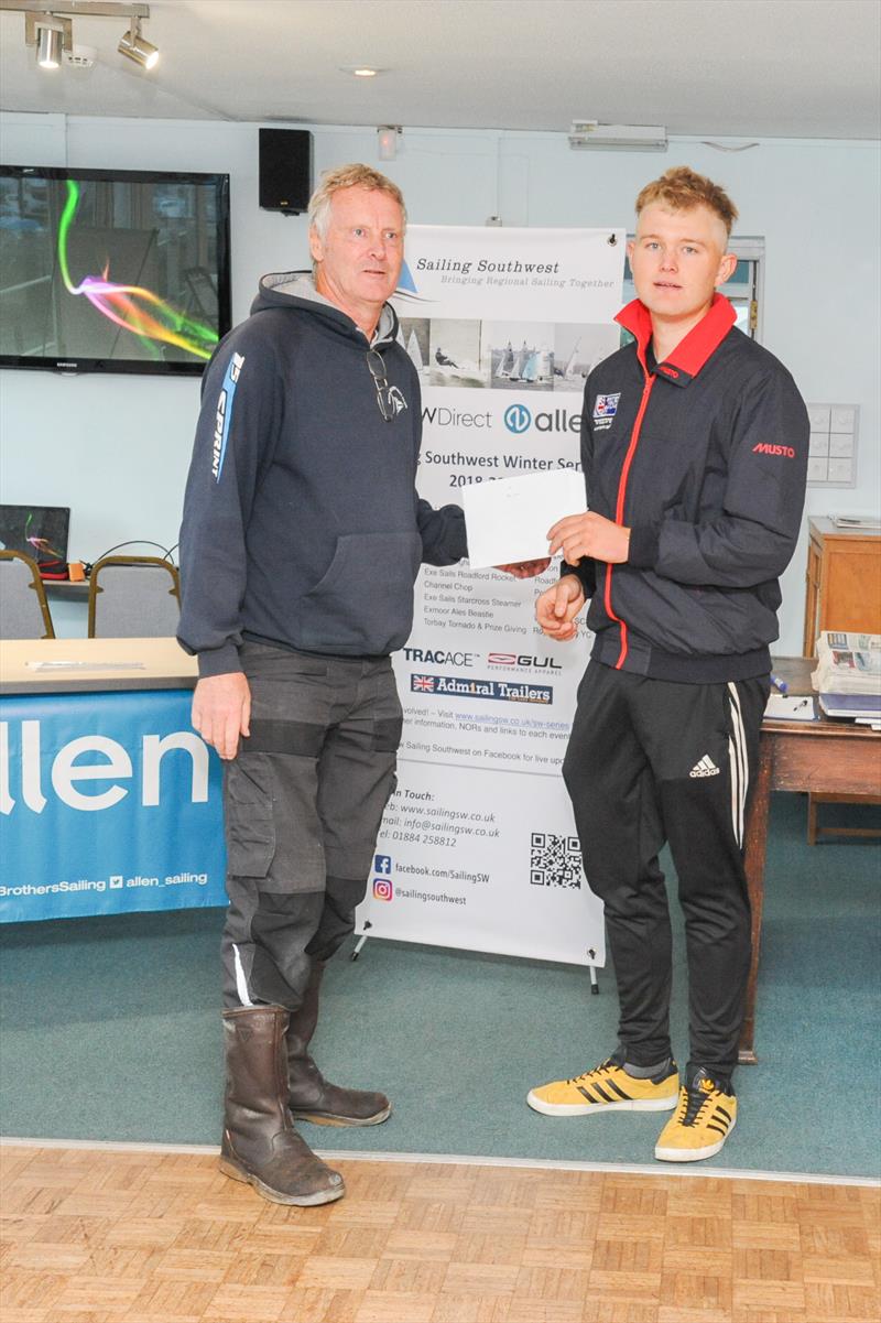Ben Flower wins the Gul Wrecker at Instow photo copyright Lottie Miles taken at North Devon Yacht Club
