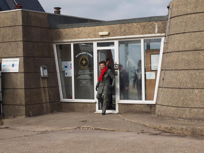 The Princess emerges from the base of the Calshot Tower photo copyright NCI taken at 