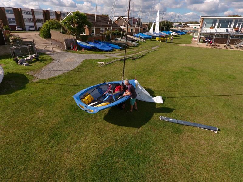 Rigging on the green at Shoreham Sailing Club - photo © SSC